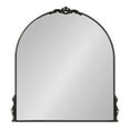 thumbnail image 5 of Kate and Laurel Myrcelle Traditional Arched Mirror, 30 x 32, Black, Decorative Large Arch Mirror with Ornate Garland Detailing along the Crown and Edges of the Frame, 5 of 7