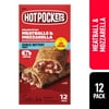 Hot Pockets Frozen Snacks, Meatballs and Mozzarella Cheese, 12 Sandwiches, 54 oz (Frozen)