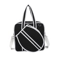 thumbnail image 1 of Bolsa de tenis, bolsa para raquetas, funda para raquetas, portátil, para deportes al aire libre con cremallera, multiusos para raquetas de bádminton, Negro, 1 of 8