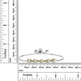 thumbnail image 2 of Gem Stone King 2.28 Ct Round Peach Morganite Green Peridot 925 Sterling Silver Tennis Bracelet for Women, 2 of 3