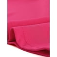 thumbnail image 5 of INSPIRE CHIC Robe Courte à Manches Longues en Maille à Volants à Col Noué pour Femme Rose Vif m, 5 of 5