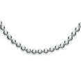 thumbnail image 2 of Bling Jewelry Womens Dainty Sterling Silver Petite 4MM Round Bead Station Ball Necklace Shinny, 2 of 5