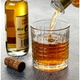 thumbnail image 4 of Lorren Home Trends 11 Ounce Double Old Fashion Drinking Glass-Textured Cut Glass, Set of 6, 4 of 6