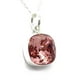 thumbnail image 2 of Collar Zvezda Cushion color Rose Peach plata .925 Zvezda ZCO-CUSH12-RPE, 2 of 5