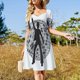 thumbnail image 4 of Vestido de manga corta Hypno Mod #2, vestido de fiesta, vestidos de noche para mujer, ropa para mujer, vestidos largos para mujer, vestido, 4 of 7