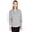 Heather Grey, variant on Apparel 5483 Women's Coastal Sweatshirt-Lake Blue-XS