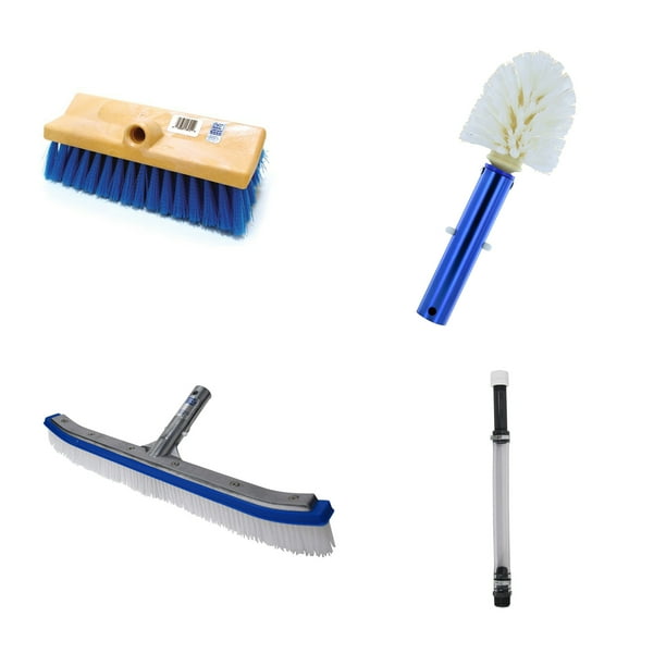 Blue Devil 18 Inch Brush, 360 Brush, Deck and Acid Brush and Swimline