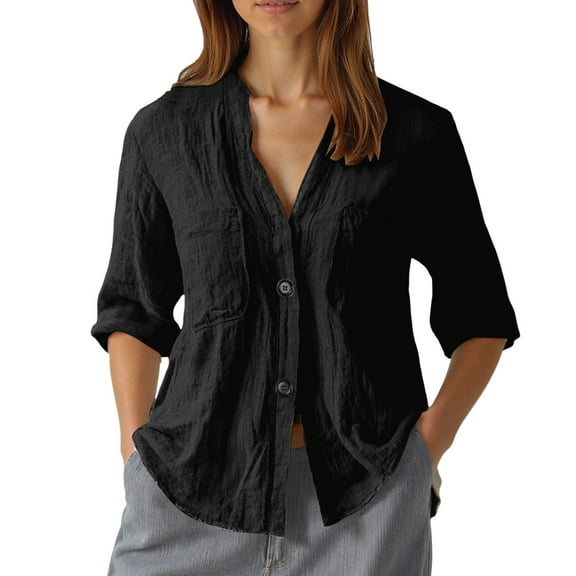Stylish Women's Shirts Versatile Pocket Design Comfortable Wear for Daily Outfits and Leisure Activities