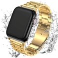 thumbnail image 2 of Ilfioreemio Compatible with Apple Watch Band 42mm 44mm 38mm 40mm ,Business Stainless Steel Metal Wristband for iWatch SE & Series 6/5/4/3/2/1, 2 of 6