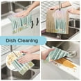 thumbnail image 2 of Yayeee 6 Pack Kitchen Dishcloths for Washing Dishes Soft Absorbent Microfiber Towels, Green Deer, 2 of 9