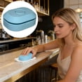 thumbnail image 4 of Limpiador de toallas faciales desechables con pinza, paño de limpieza, herramienta para férulas para el hogar, cocina, baño, coche, oficina, pequeño soporte con clip para una limpieza higiénica, 4 of 6