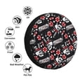thumbnail image 4 of Goofa Vintage Skull Casino Pattern Universal Tire Cover for Jeep, SUV, Truck, and Trailer – Waterproof, UV-Resistant,Easy to Install, Fits 14"-17" Tires-14 inch, 4 of 6