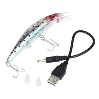 3.8Electric Fishing Lures Bait USB Rechargeable Green LED Light
