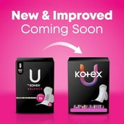 U by Kotex Balance Ultra Thin Pads with Wings, Heavy Absorbency, 46 Count