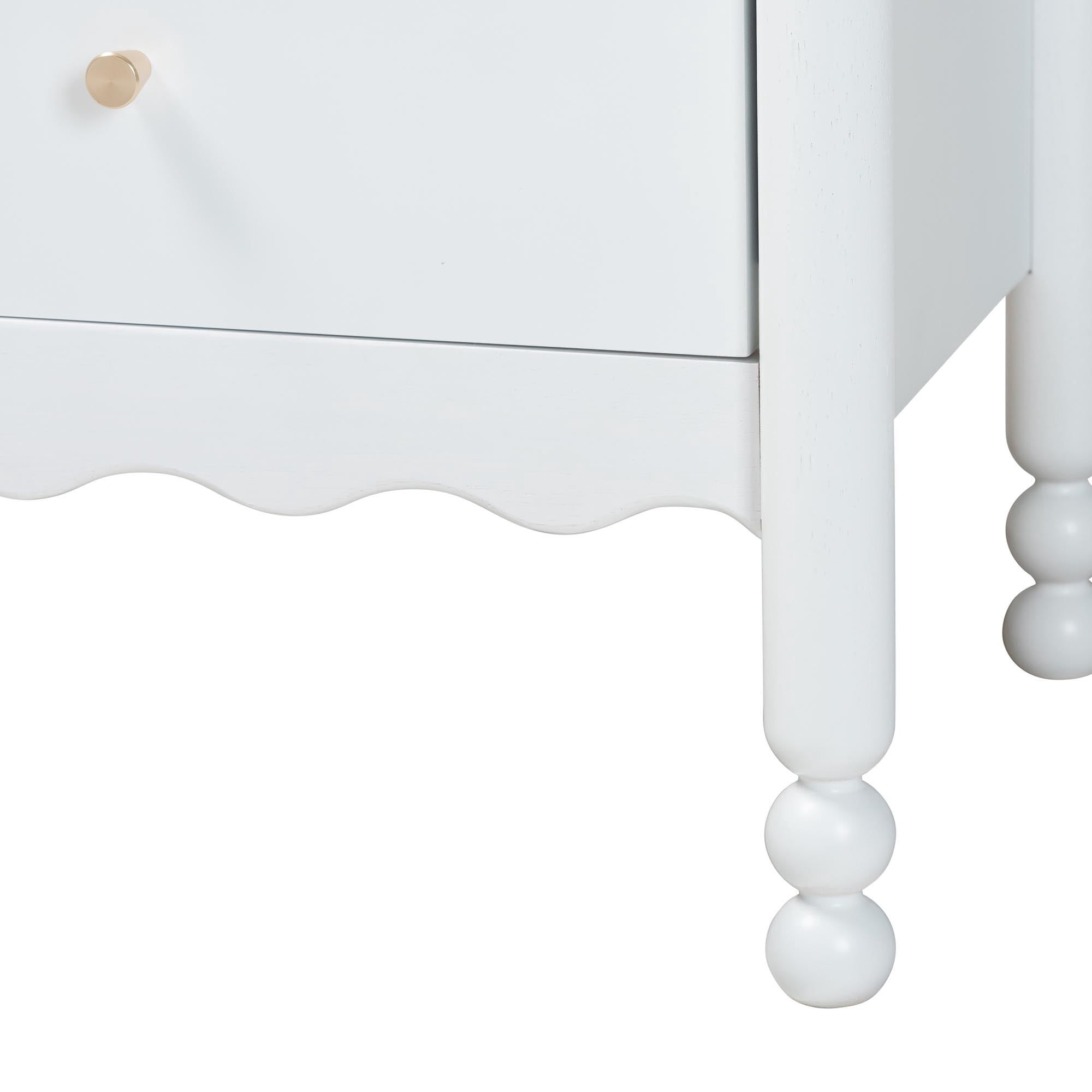 Baxton Studio Hoffman Modern Farmhouse Nightstand, 2-Drawer, White
