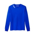 thumbnail image 3 of Daxton Premium Kansas Men Long Sleeves T Shirt Ultra Soft Medium Weight Cotton, 2Pk Royal White Hgray Royal XS, 3 of 6