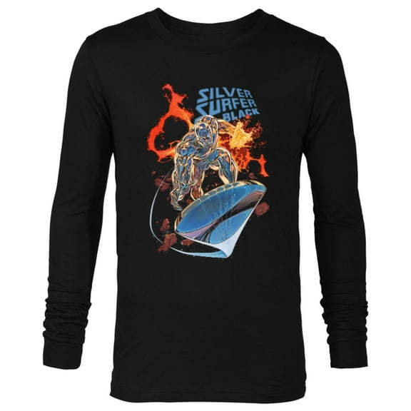 Marvel Silver Surfer Black #1 Comic Cover - Long Sleeve T-Shirt for Men - Customized-Black