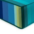 thumbnail image 4 of Jordan Manufacturing 46.5" x 24" Islip Teal Stripe Rectangular Outdoor Deep Seat Chair Cushion Set with Welt, 4 of 11