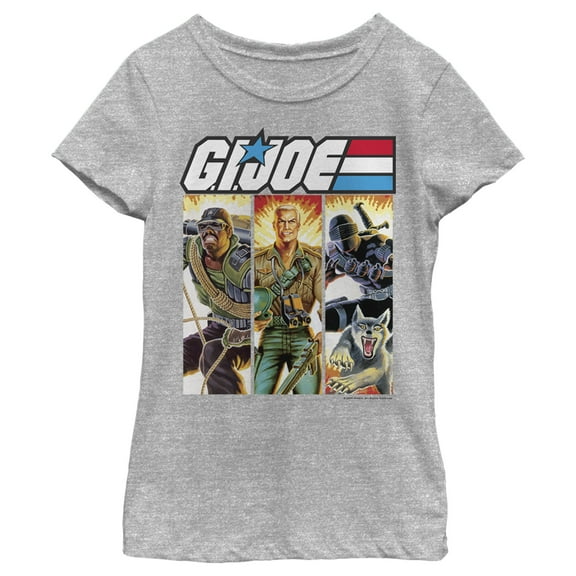 Girl's GI Joe Comic Panels  Graphic Tee Athletic Heather X Large