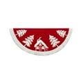 thumbnail image 2 of Red and White Holiday Christmas Home Tree Skirt 54 Inch TS0253, 2 of 3
