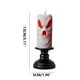 thumbnail image 3 of Fiudx Candelabro de Halloween con Luz Led, Diseño de Calavera de Calabaza, Efecto de Llama Hueca de Doble Cara, Seguro y Reutilizable, Decoración de Bar para El Hogar, Esencial para Fiestas, Material, 3 of 6