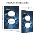 thumbnail image 3 of Disketp Celestial Ram Night Sky Decorative Light Switch or Outlet Wall Plate with Safety Cover-Style S, 3 of 6