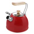 thumbnail image 3 of Tetera con silbido fuerte, resistente al calor, multiusos, portátil, tetera de agua de 2,5 l, tetera de acero inoxidable para agua del té al aire B, 3 of 9
