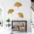 thumbnail image 1 of Ginkgo Biloba colgante de pared elegante y moderno arte de pared de Ginkgo Biloba de metal indecolorable para porche ANGGREK Otros, 1 of 8