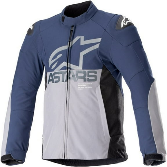 Alpinestars SMX Mens Waterproof Motorcycle Jacket Navy/Gray SM