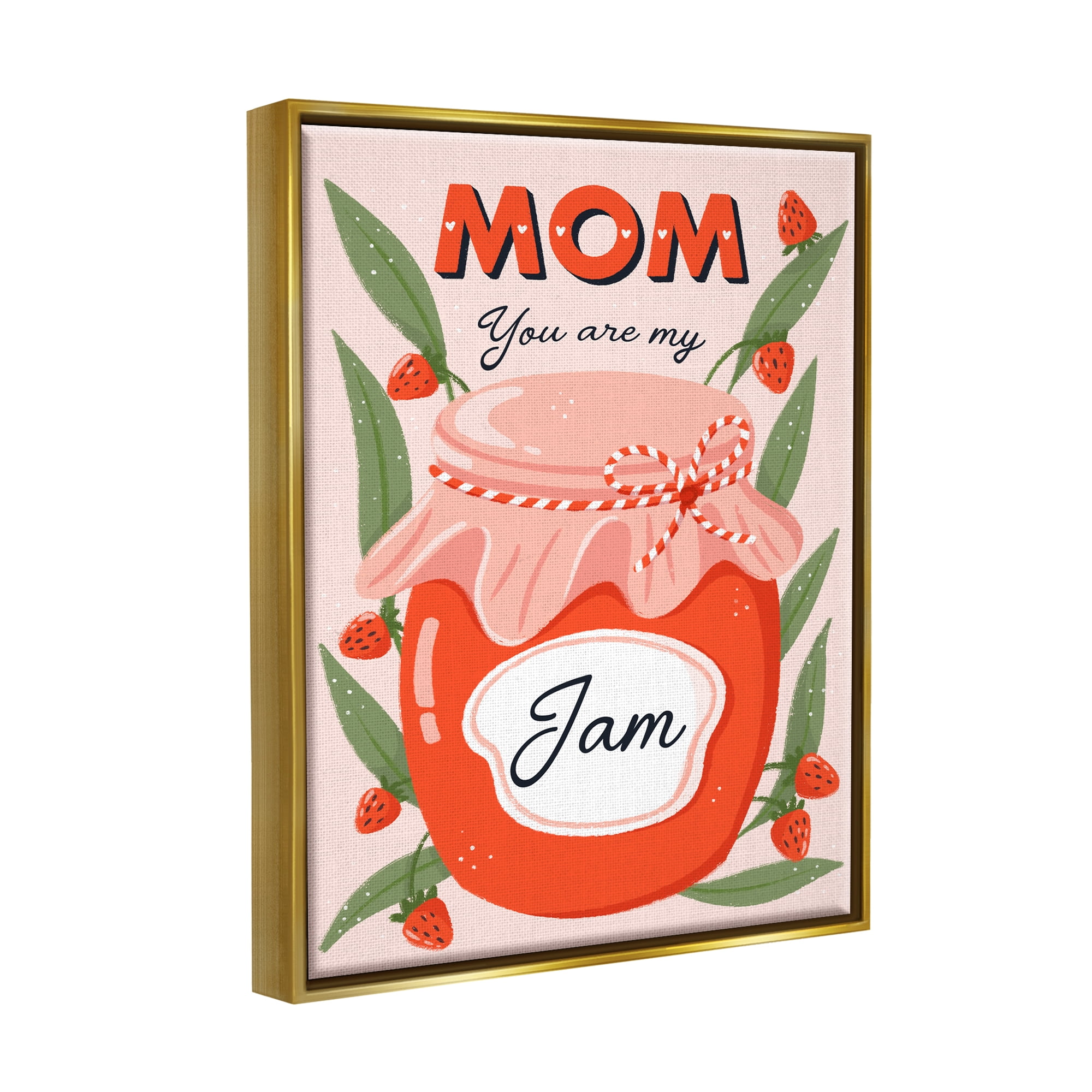 Stupell Industries You Are My Jam Mother's Day Holiday Painting Gold Floater Framed Art Print Wall Art