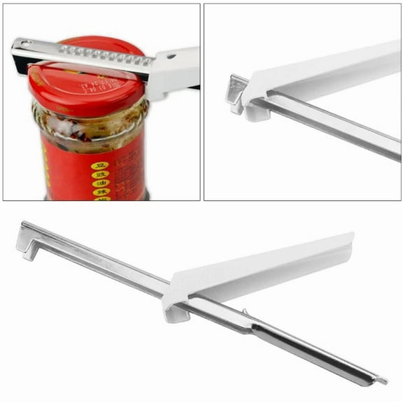 Kitchen Adjustable Stainless Steel Jar Openers Anti-Sliding Quick Bottle Opener