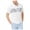 White - navyblue, variant on Club Room Mens Floral Stripe Polo Shirt, White, Small