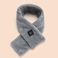 thumbnail image 4 of Minnieouse USB Heated Scarf Washable Solid Fashion Warm-Keeping Accessories Neck Adjustable Shawl Scarves Men Electric Winter Clothes Accesorios de disfraces Gris Minnieouse AP007440-02, 4 of 6