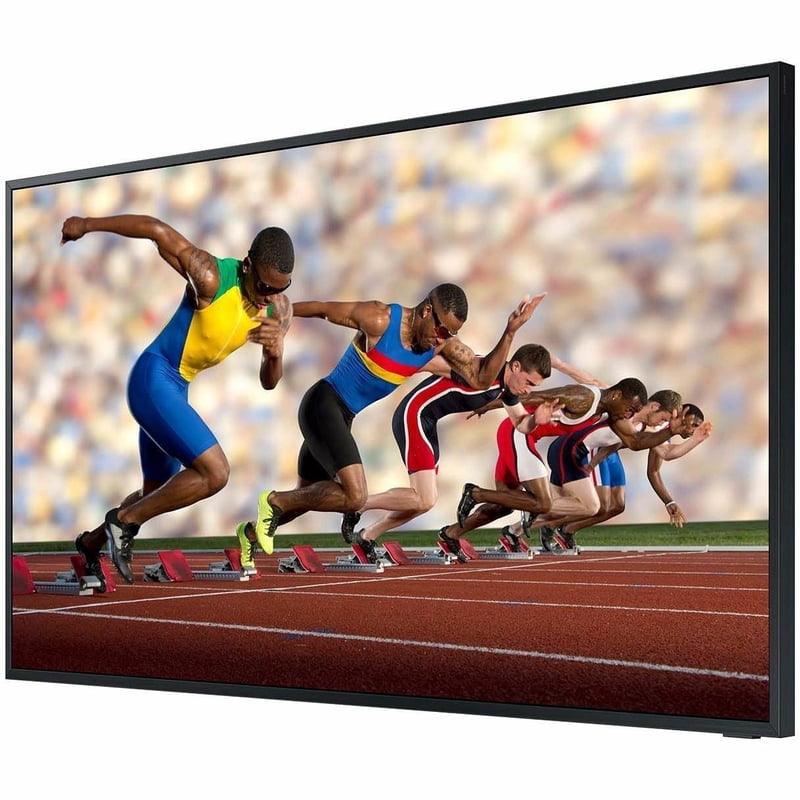 Samsung The Terrace LST9D QN75LST9DAF 74.5" Smart LED-LCD TV, 4K UHDTV, High Dynamic Range (HDR), Titan Black front and back view