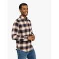 thumbnail image 3 of Chaps Men's and Big Men's Comfort Stretch Flannel Shirt, Sizes S-2XL, 3 of 7