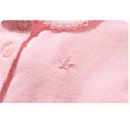 thumbnail image 3 of Bellafa Little Girls Ruffle Puffy Short Sleeve Polo Shirt School Kids Button Up Casual Cotton T-shirt 2-7T Girls Summer Tops, 3 of 6
