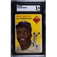 Collectible Graded 1954 Topps Jackie Robinson #10 Baseball Card SGC 1 ...