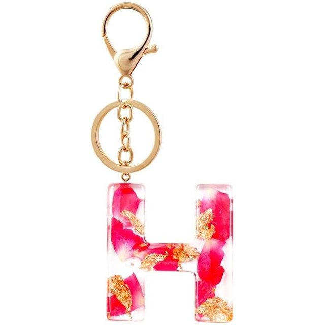 Letter Keychain,26 Letters A-Z Decorative Letter Keychain,Name Keychain for Women Girls Men Teenager Gift