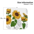 thumbnail image 3 of Balery 4 Pcs Plump Sunflower And Sketchleather Coasters Set, Drink Table Cup Coasters For Living Room Kitchen Coffee Decor, 3 of 9