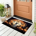 thumbnail image 3 of Mummy Scottish Terrier Happy Halloween with Pumpkins Bats Spooky Fun Doormat Scottie Dog Lover Gifts Indoor Outdoor Welcome Mat - 00019, 3 of 5