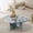 Blue Grey, variant on MDQMD Modern Natural Marble Coffee Table,27.6''Real Marble Round Center Table for Living Room,Coffee Table for Home,Yellow Beige