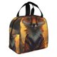 thumbnail image 2 of Disketp Sunset Maple Tree Fox Bolsa Térmica para Almuerzo para Hombre y Mujer, Ideal para Trabajo, Senderismo y Picnic, 2 of 8