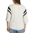 thumbnail image 2 of Women's  Ash Michigan State Spartans Sabrina 3/4-Sleeve Jersey T-Shirt, 2 of 2