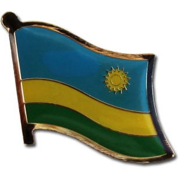 Rwanda Flag Lapel Pin