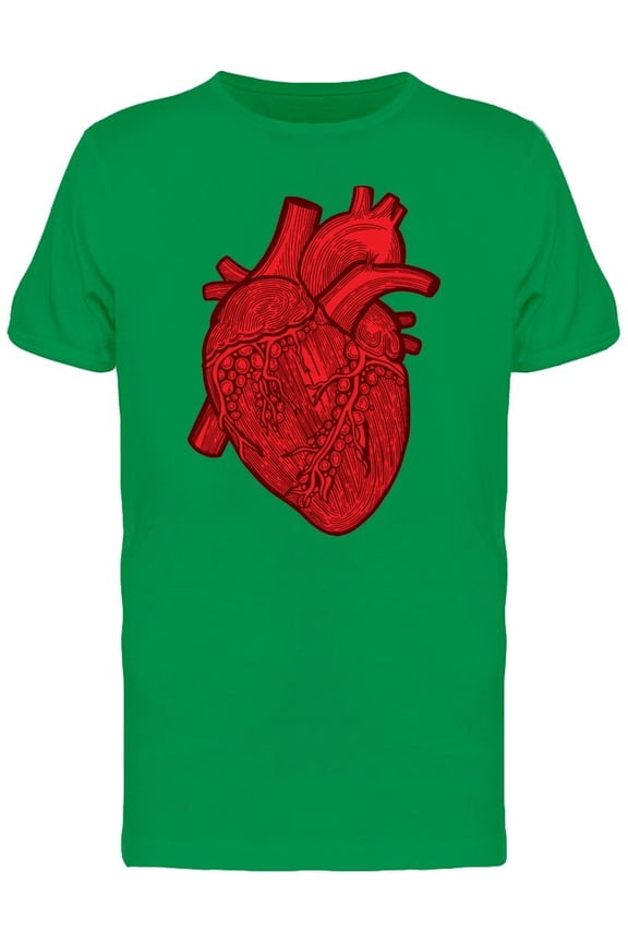 Human Heart Red Ink Tee Men's -Image by Shutterstock