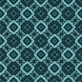 thumbnail image 1 of Ahgly Company Indoor Square Patterned Deep Teal Green Area Rugs, 6' Square, 1 of 6