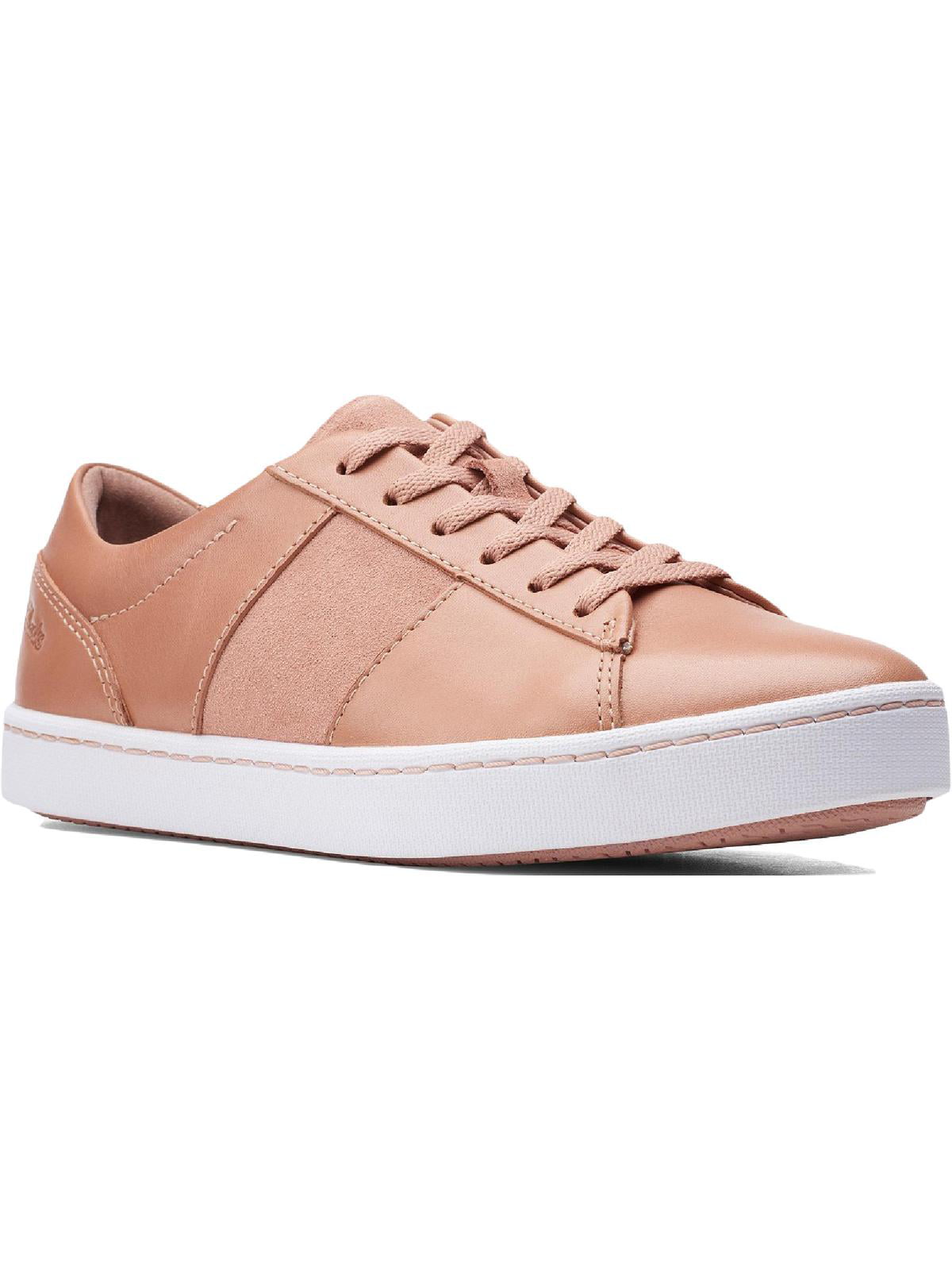 Clarks Womens Pawley Rilee Leather Lace Up Sneakers -