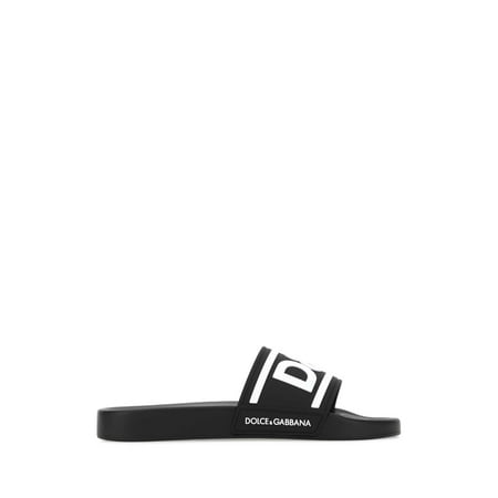 

DOLCE & GABBANA Black Rubber Slippers