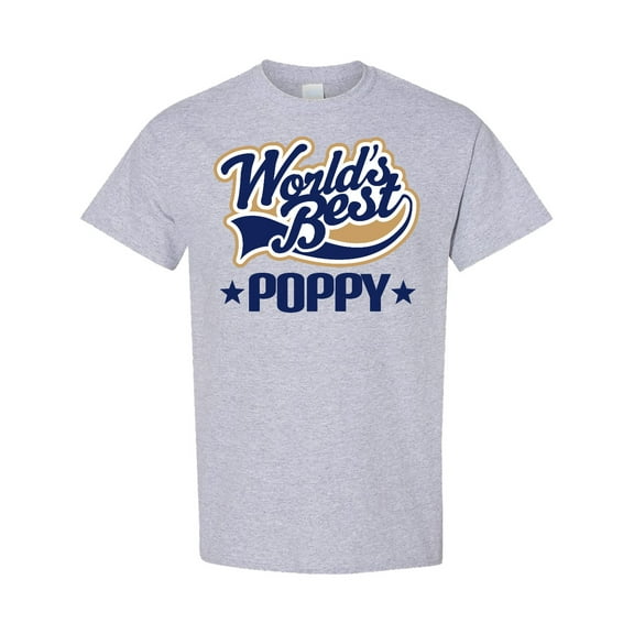 Inktastic Worlds Best Poppy Grandpa T-Shirt