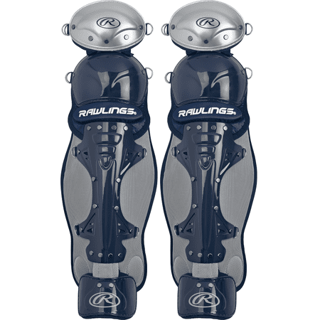 1 Pr Rawlings LGRNGDJR Navy Renegade Jr Youth Catchers Leg Guards Fits Age